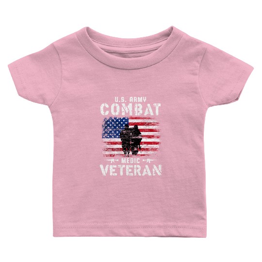 US Army Combat Medic Veteran Baby T Shirts