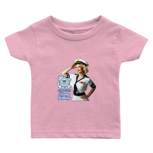 U.S. Coast Guard 233rd Birthday Baby T Shirts