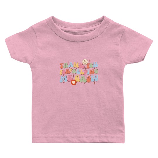 Thank You For Helping Me Grow, Back To School Baby T Shirts