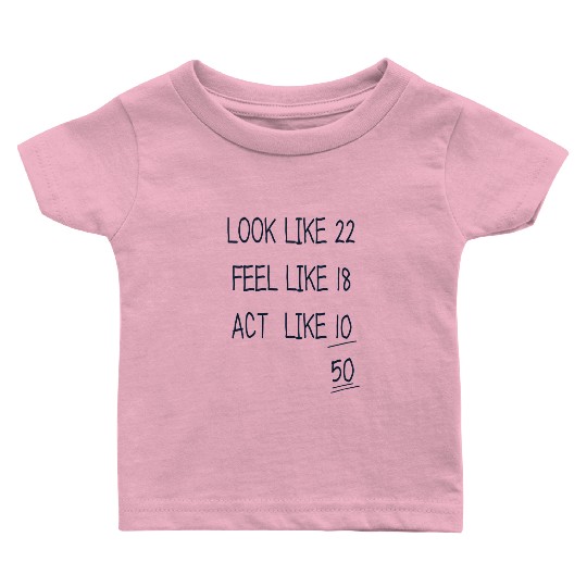 Funny Age Typography green Baby T Shirts