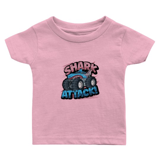Monster Truck Shark Attack Week 2023 Baby T Shirts