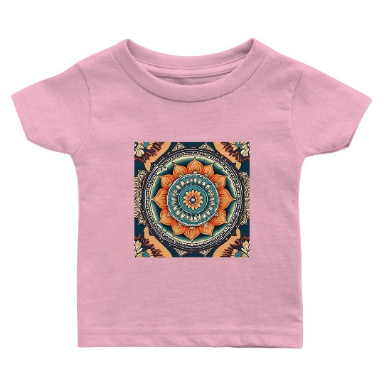 Mandala design Baby T Shirts