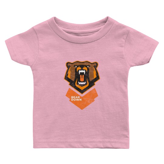Fierce Modern Bear Down Party Tailgate Sunday Baby T Shirts