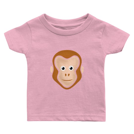 Monkey Face Adorable Baby T Shirts