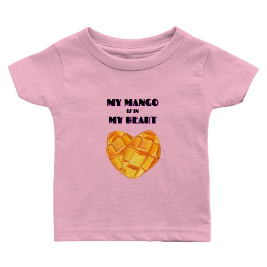 My Mango is in my Heart Baby T Shirts