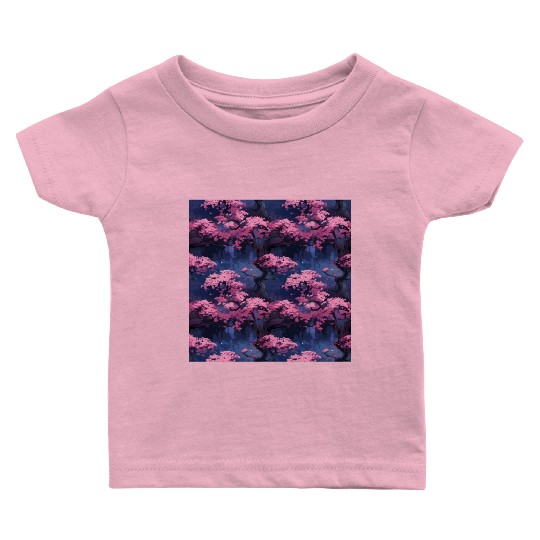 Anime Euphoria: Fantasy Cherry Blossom Dreamscape Baby T Shirts