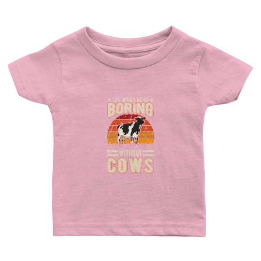 Cow Cattle Breeder Land, Farmer Cows Baby T Shirts