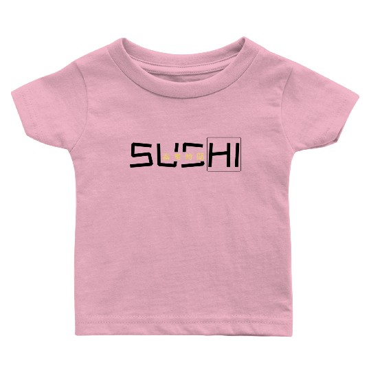 Happy Sushi | Cute Fun Japanese Food Baby T Shirts