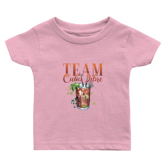 Team Cuba Libre Cocktail Bartender Baby T Shirts