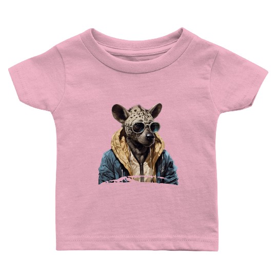Street Style Spotted Hyena | Hyena Lovers Baby T Shirts