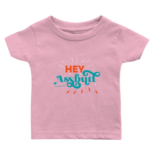 Supernatural Hey Assbutt Typography Baby T Shirts