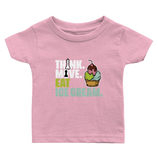 Funny Board Game Enthusiast For Ice Cream Lover Baby T Shirts
