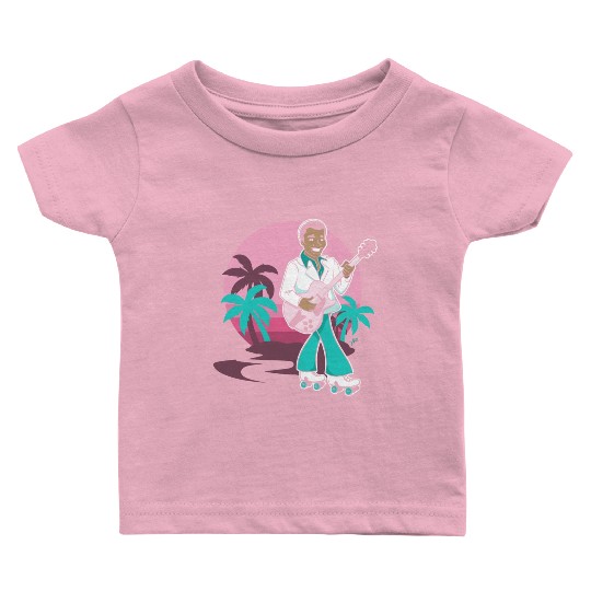Breezin' on Wheels Retro Cartoon - Malibu Style Baby T Shirts
