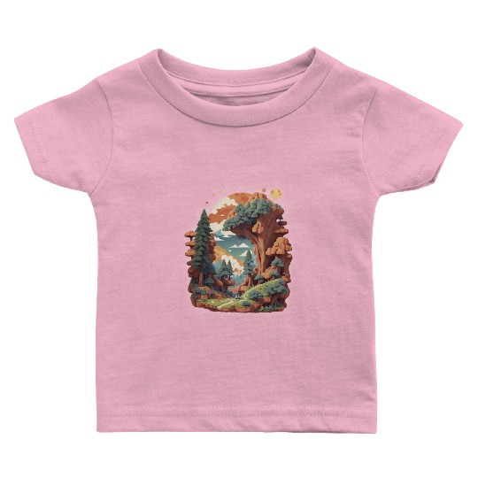 Peaceful hike in nature Baby T Shirts