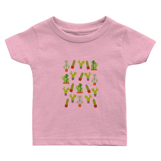 Cactus Succulent Plants Nature Colorful Aztec Baby T Shirts