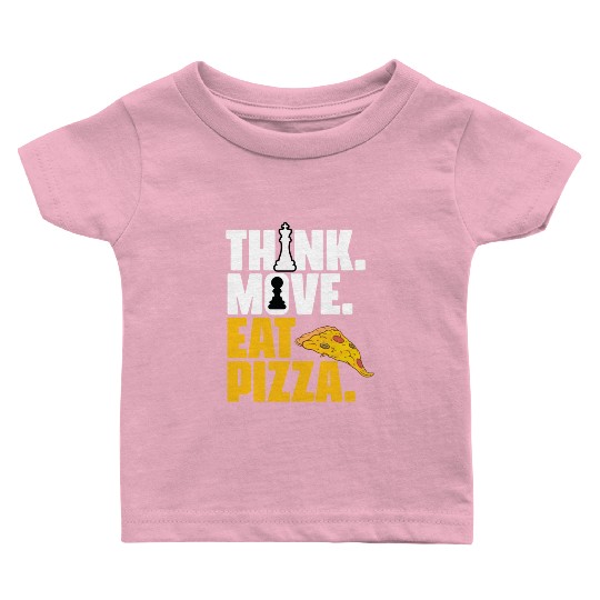 Funny Board Game Grandmaster For A Pizza Lover Baby T Shirts