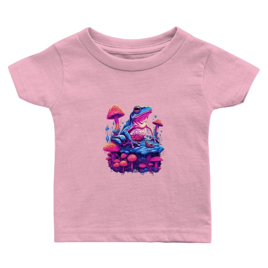 Aesthetic Frog Mushrooms Frogs for a Mushroom Baby T Shirts