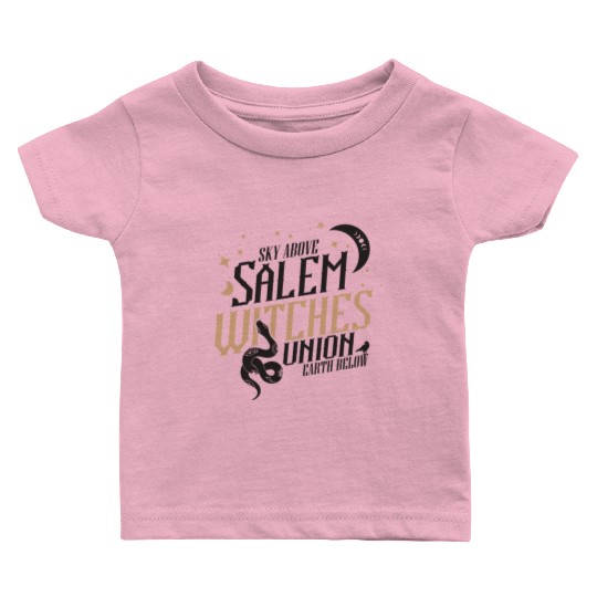 Salem Witches Union Black Baby T Shirts