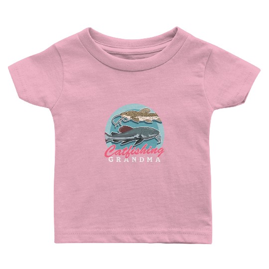 Catfishing Grandma Fish Catfish Fishing Baby T Shirts