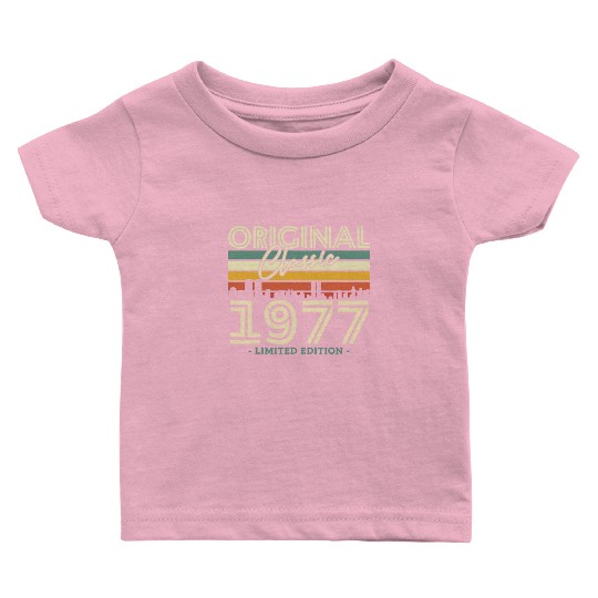 1977 Vintage Birthday Gift Baby T Shirts