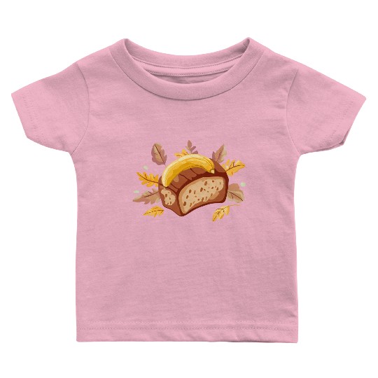 Autumn banana bread treat Baby T Shirts