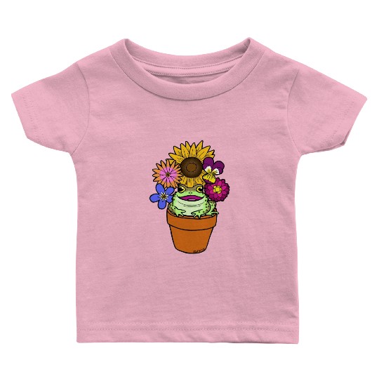 Flower Pot Toad Baby T Shirts