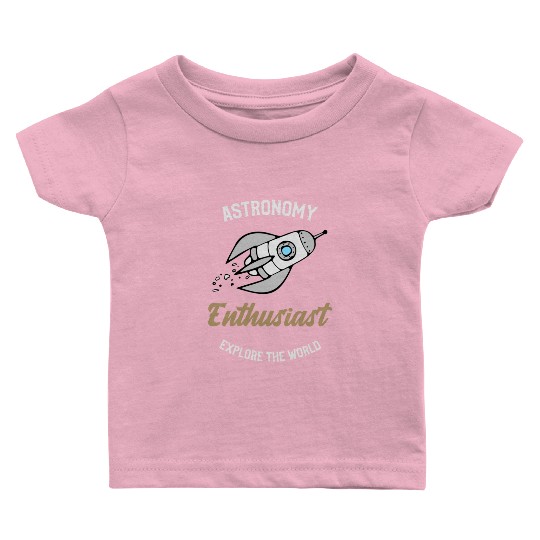 Astronomy Enthusiast - moon astronomy Baby T Shirts