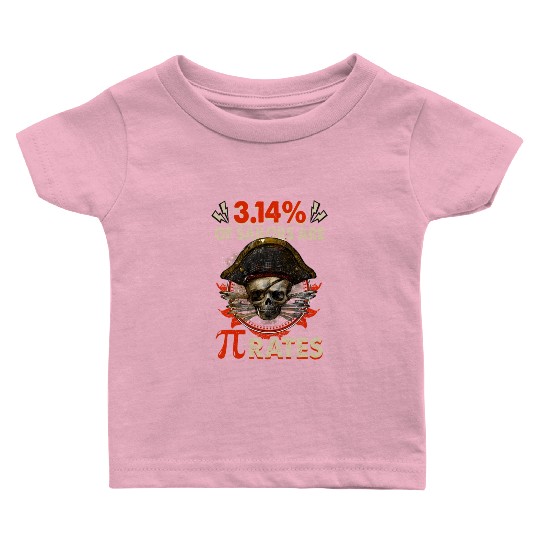 Pi Day Pirate 3 14 Math Geek Teacher Celebrate Baby T Shirts