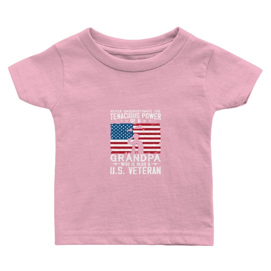 US Army Veteran Grandpa Baby T Shirts