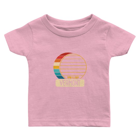 Total Solar Eclipse Vermont April 28 2024 Eclipse Baby T Shirts