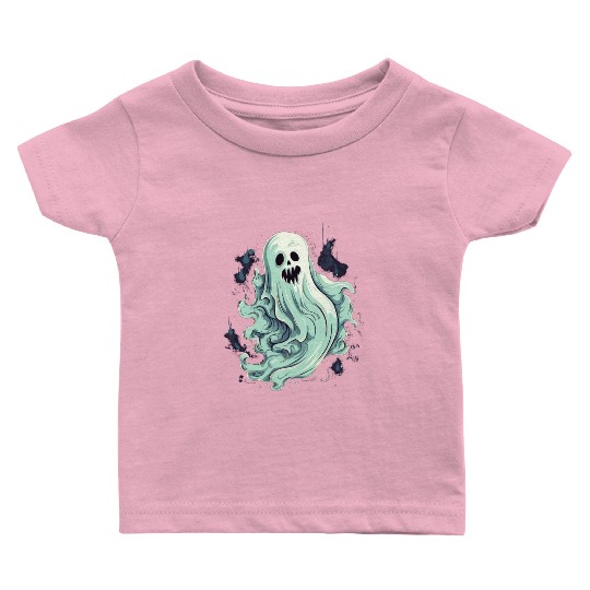 Eerie Halloween Ghoul, Spooky Season Delight 13 Baby T Shirts