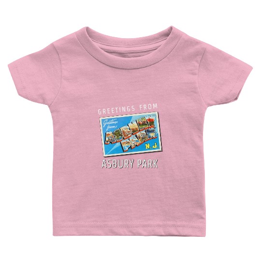 Asbury Park New Jersey Nj Travel Postcard Baby T Shirts