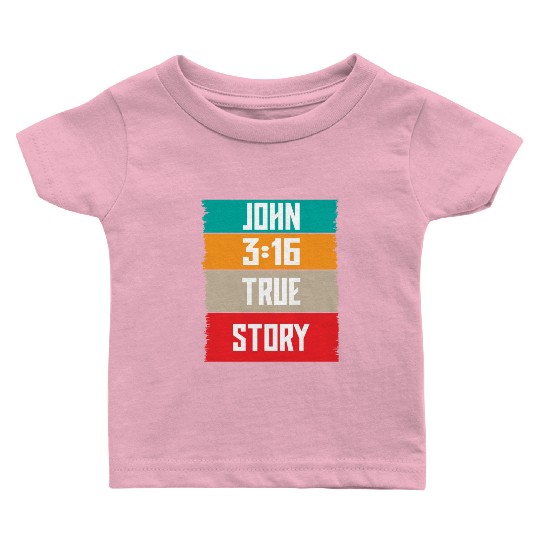 John 3:16 Lve Jesus Christian Christmas Baby T Shirts