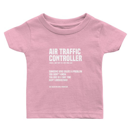 Funny Air Traffic Controller An Airplane Runway Baby T Shirts