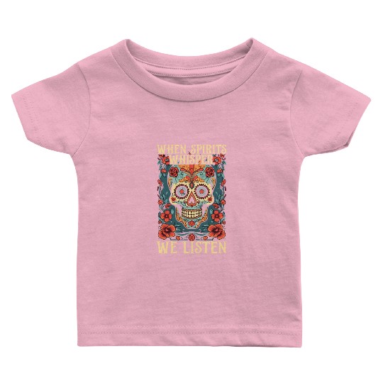 Dia De Los Muertos Sugar Skull Mexican Holiday Baby T Shirts