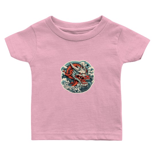 Japanese Dragon Baby T Shirts