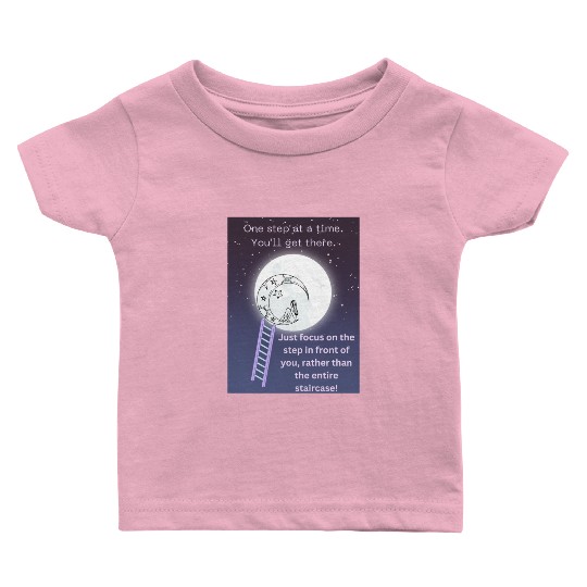 Full Moon Inspirational Quote Poster Baby T Shirts
