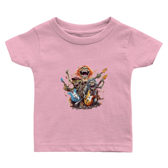 Monsters of Rock and Roll for Music enthusiasts Baby T Shirts