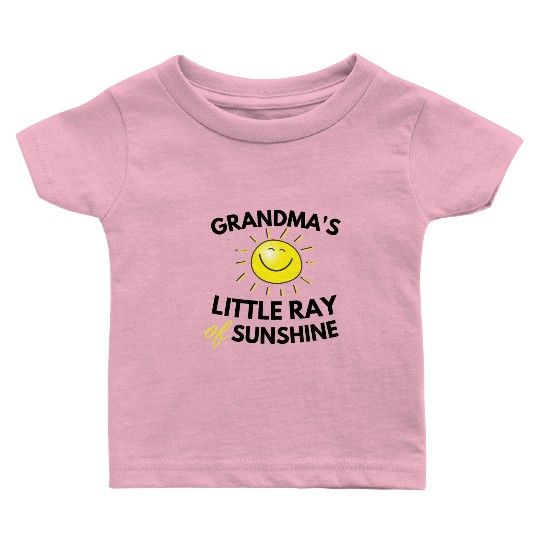Grandma's Little Ray Of Sunshine Cute Baby Baby T Shirts