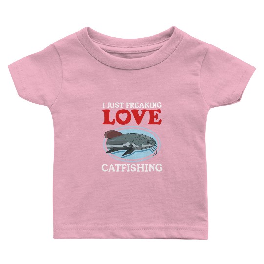 Catfish Fishing Love Catfishing Baby T Shirts