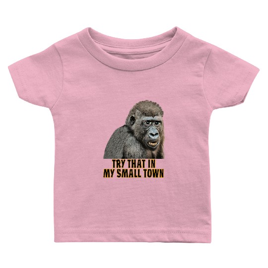 Small Town Ape Baby T Shirts