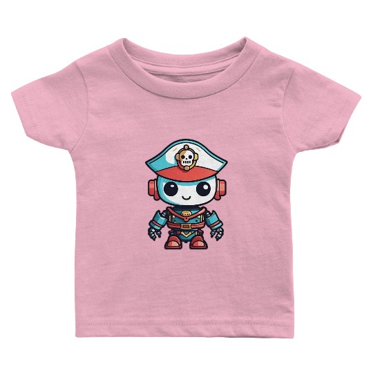 Pirate Robot Baby T Shirts