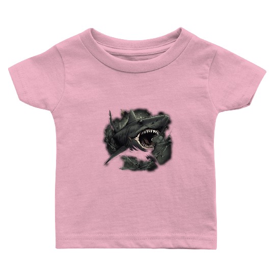Shark attack Baby T Shirts