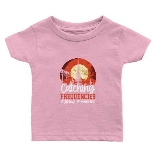 Ham Radio Operator Morse Code Radioactivity Baby T Shirts