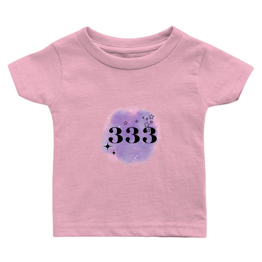 Angel Number 333 Numerology Purple Baby T Shirts