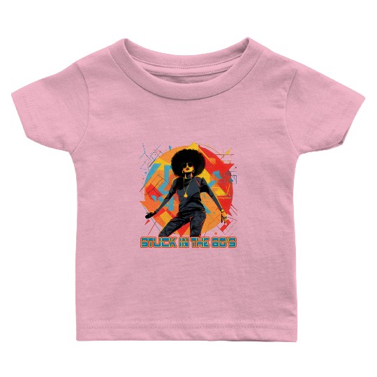 old school hip hops afro girl. Baby T Shirts