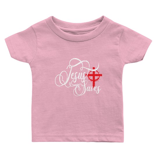Jesus Saves Love Jesus Christmas Christian Baby T Shirts