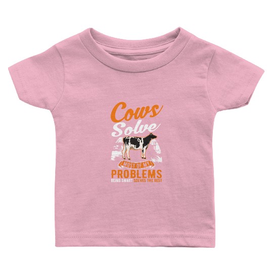Cow Gift Farmer Cattle Breeder Cows Baby T Shirts