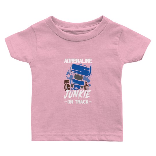 Sprint Car Mom Dirt Track Racing Racing Race Day Baby T Shirts