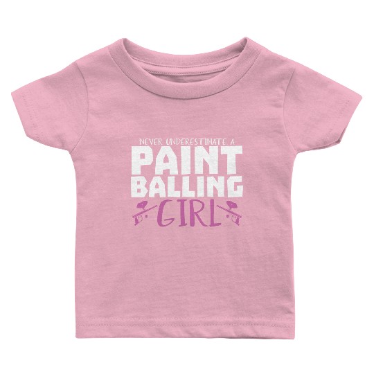 Paintball Girl Paintballer Speedball Camouflage Baby T Shirts